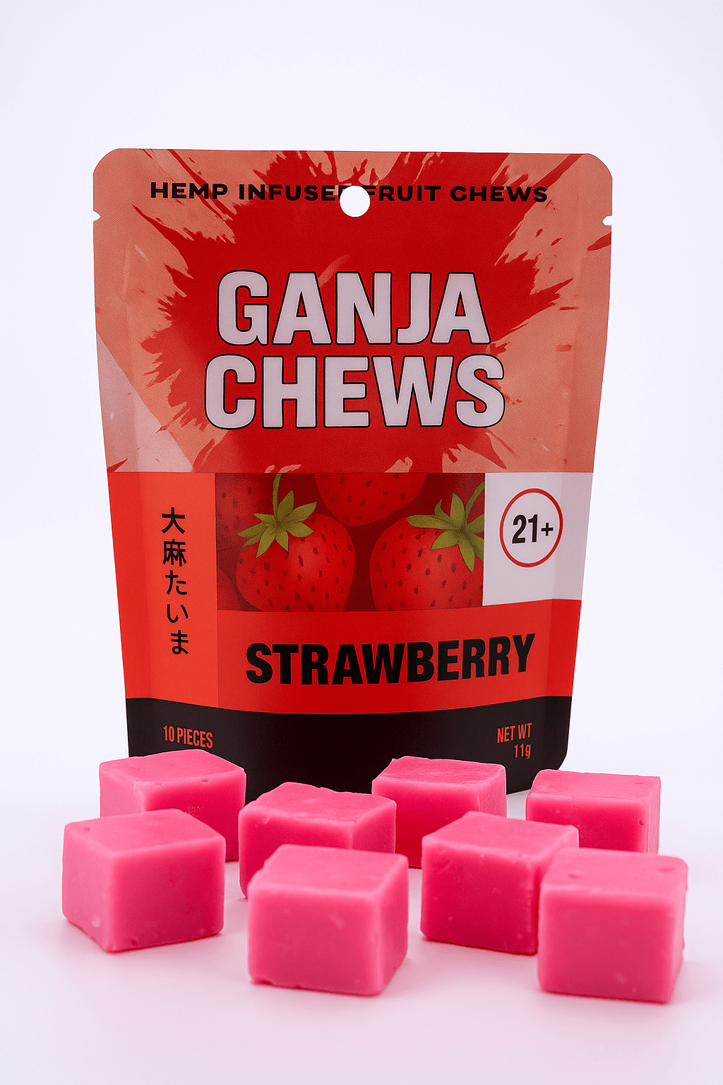 Ganja Chews – 100mg D9 Gummies