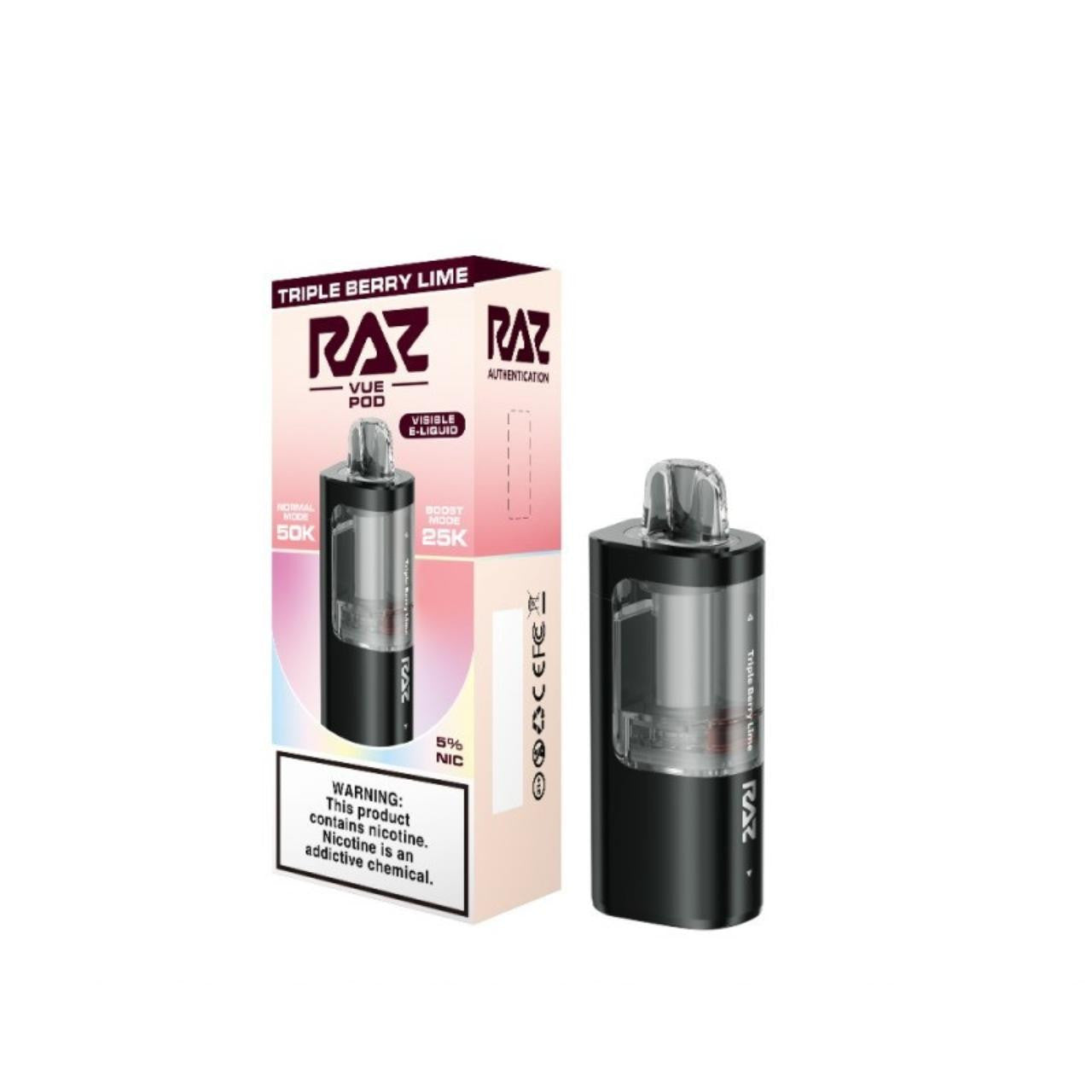 Raz VUE Pre-filled Replacement Pod (50000 Puffs)