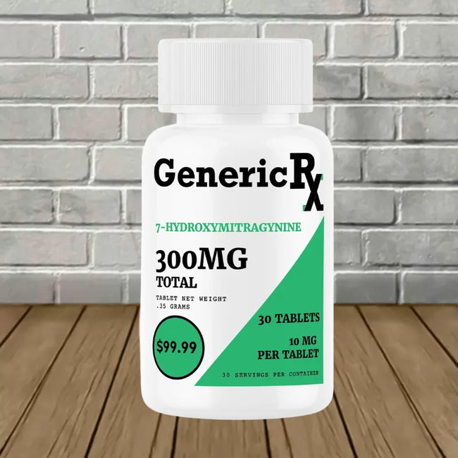 Generic RX 7-Hydroxymitragynine Extract Tablets 30ct