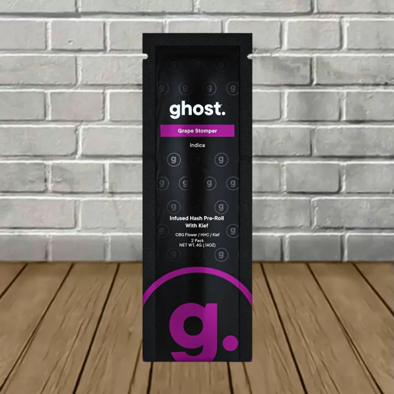 Ghost Infused Hash CBG HHC Kief Pre Roll 2ct