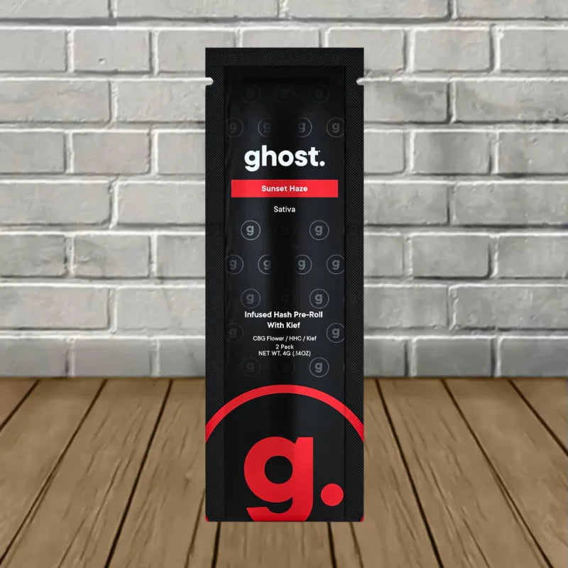 Ghost Infused Hash CBG HHC Kief Pre Roll 2ct