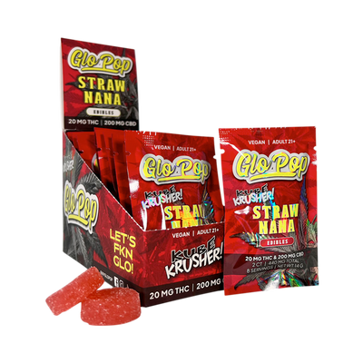 Straw Nana GLO POP Kube Krusher Gummies Best Sales Price - Gummies