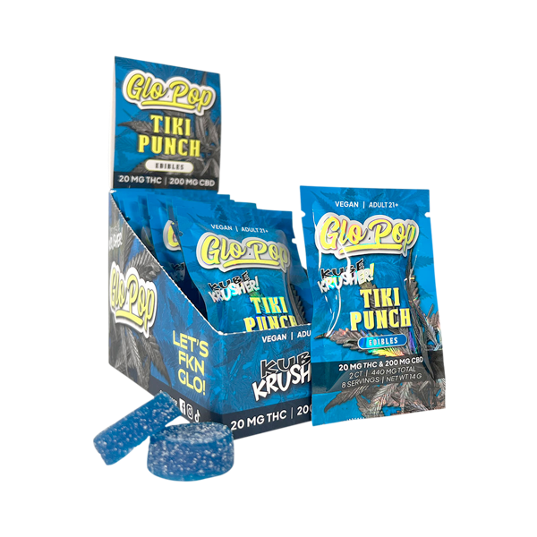 Tiki Punch GLO POP Kube Krusher Gummies Best Sales Price - Gummies