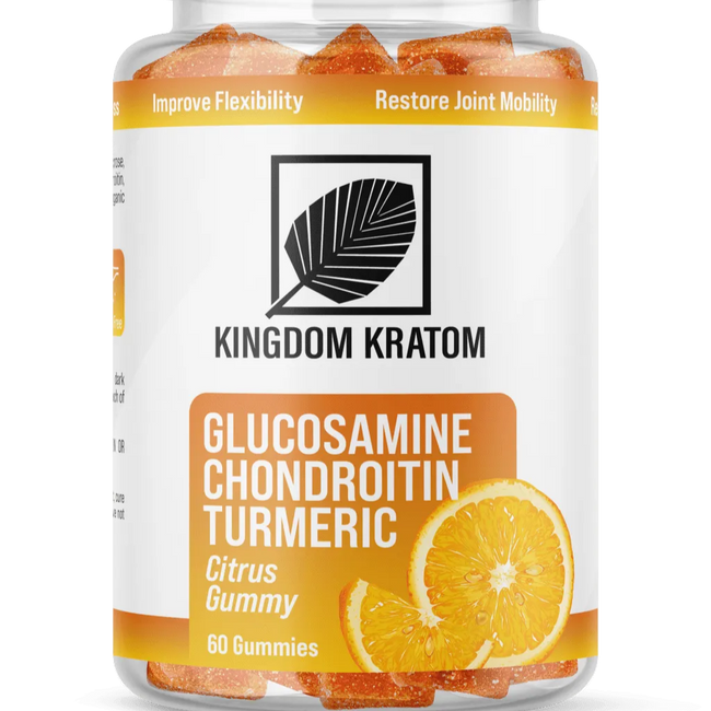 Kingdom Kratom Glucosamine, Chondroitin & Turmeric Gummies