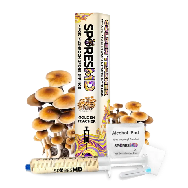 SporesMD Golden Teacher Mushroom Liquid Culture (10ml)