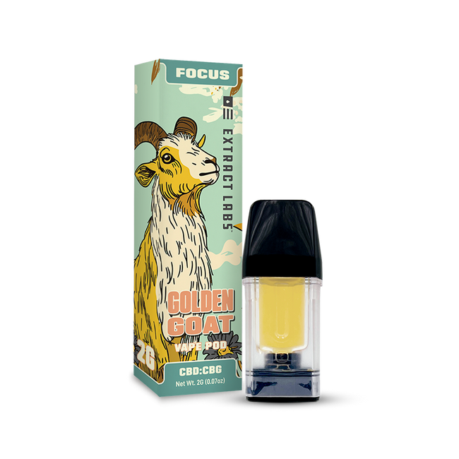 Extract Labs CBD Focus Pod | Golden Goat | Sativa