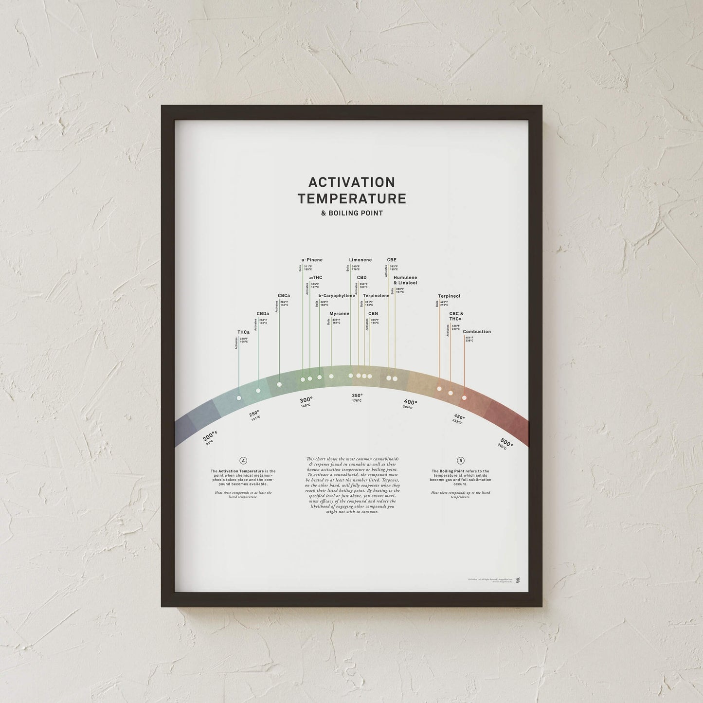 GoldLeaf Activation Temperature and Boiling Point Print Best Sales Price - Art Prints