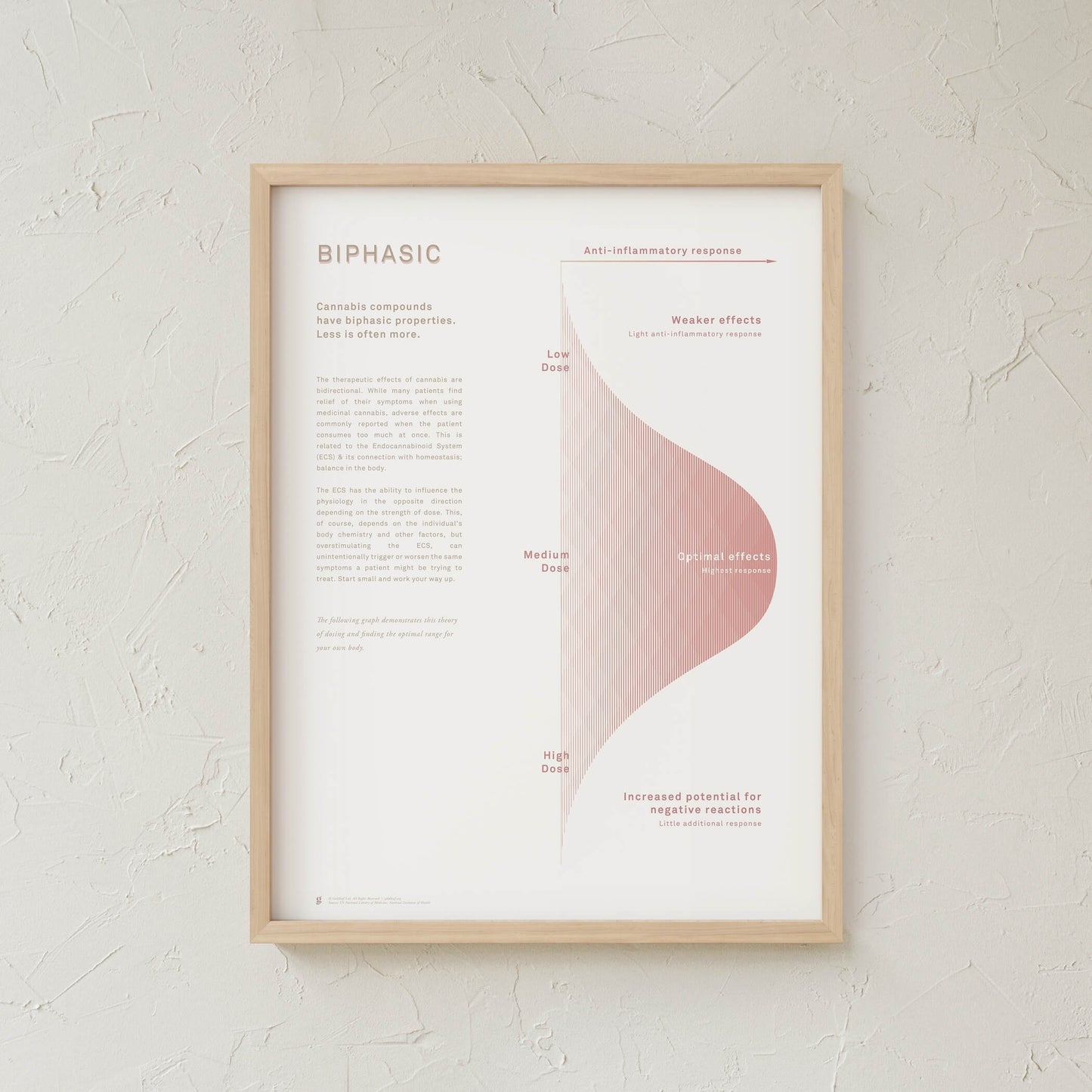 GoldLeaf Biphasic Dosing Infographic Print Best Sales Price - Art Prints