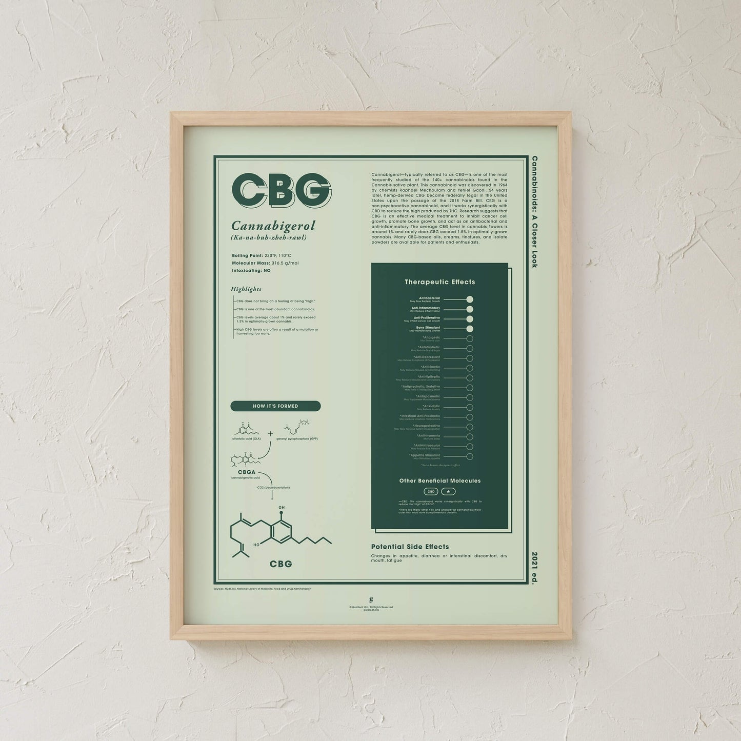 GoldLeaf CBG: A Closer Look Print Best Sales Price - Art Prints