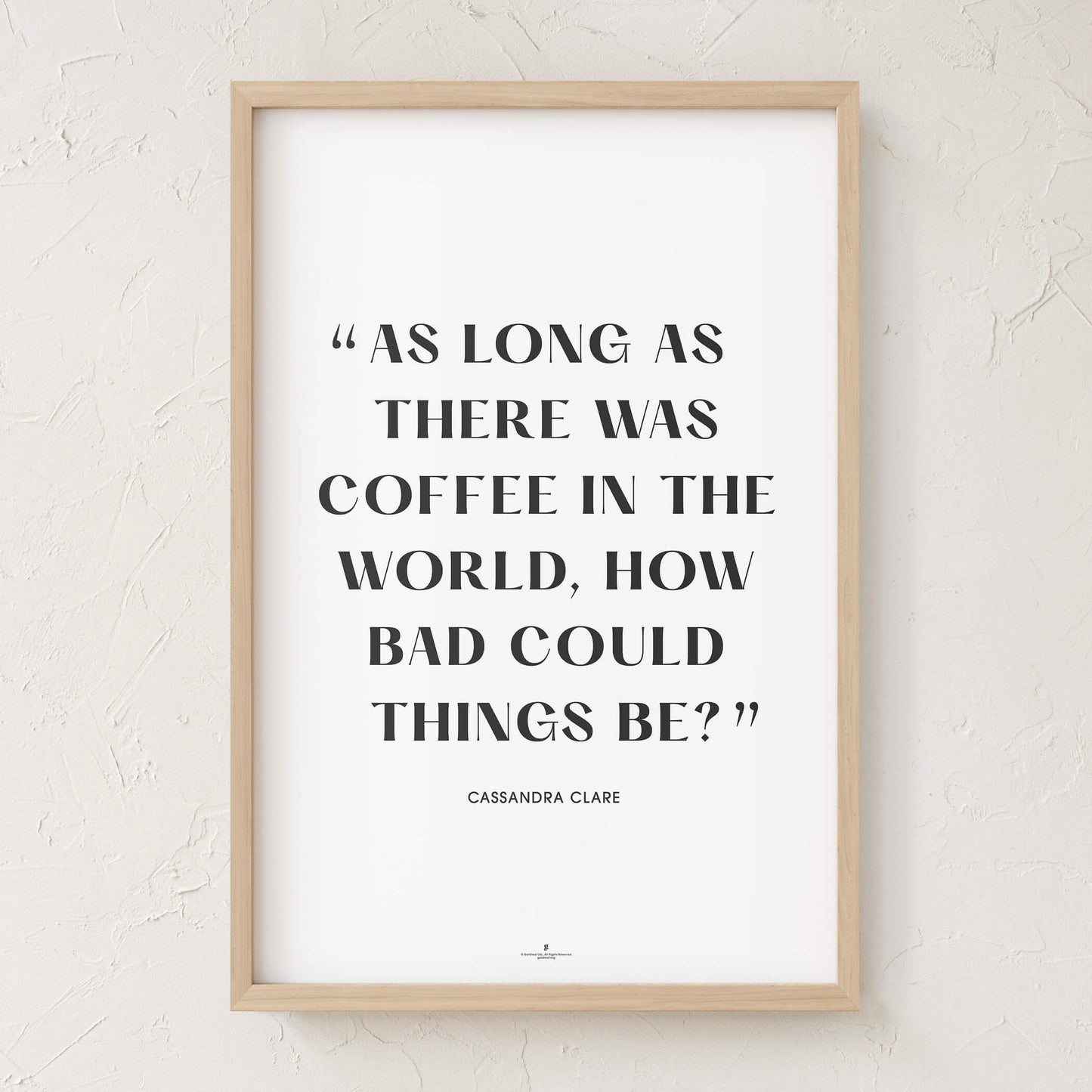 GoldLeaf Cassandra Clare Quote Print Best Sales Price - Art Prints