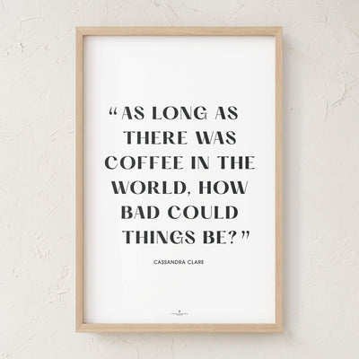 GoldLeaf Cassandra Clare Quote Print Best Sales Price - Art Prints