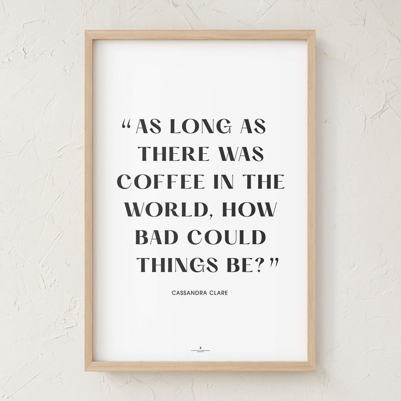 GoldLeaf Cassandra Clare Quote Print Best Sales Price - Art Prints