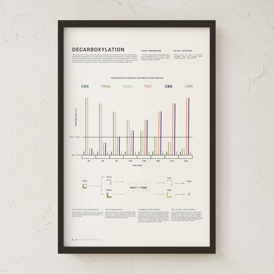 GoldLeaf Decarboxylation Infographic Print Best Sales Price - Art Prints