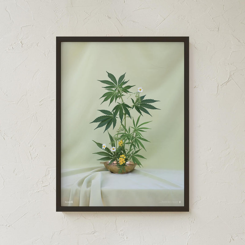 GoldLeaf Green Ikebana Art Print Best Sales Price - Art Prints