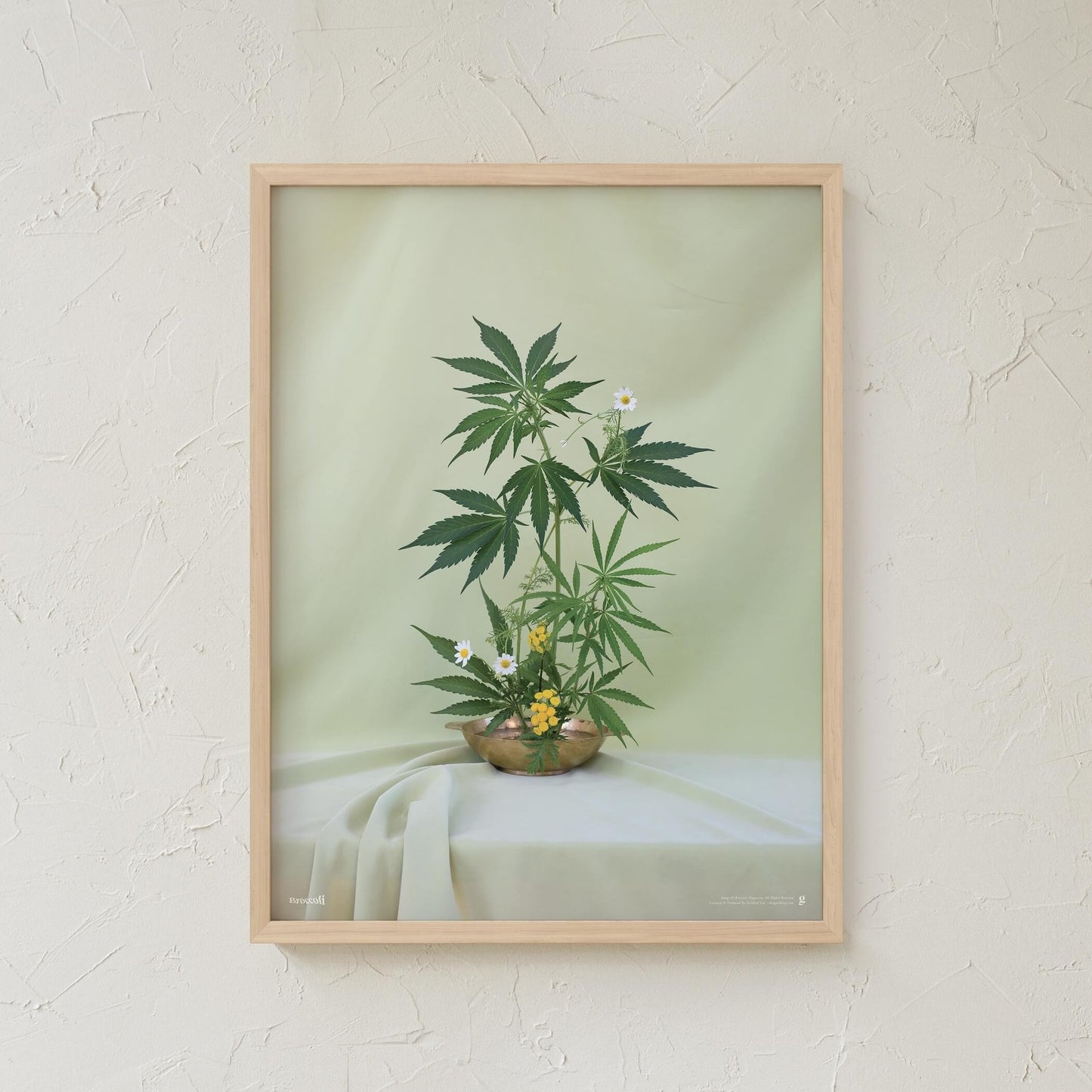 GoldLeaf Green Ikebana Art Print Best Sales Price - Art Prints