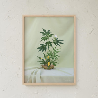 GoldLeaf Green Ikebana Art Print Best Sales Price - Art Prints