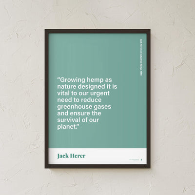 GoldLeaf Jack Herer Quote Print Best Sales Price - Art Prints