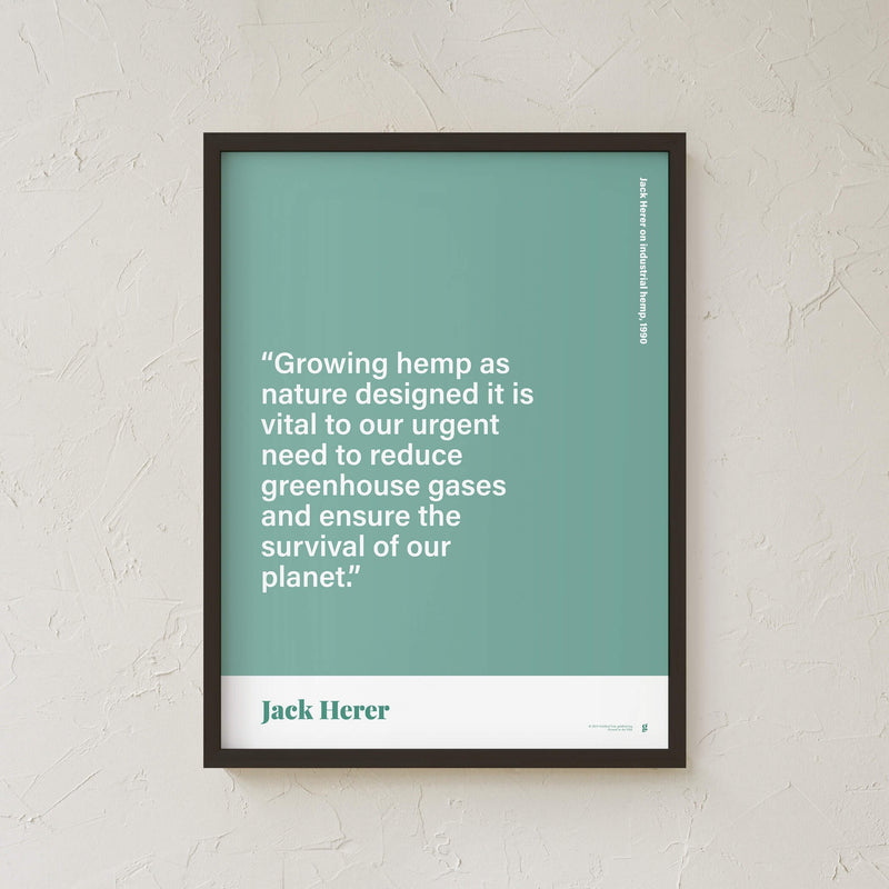 GoldLeaf Jack Herer Quote Print Best Sales Price - Art Prints