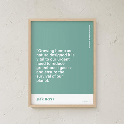 GoldLeaf Jack Herer Quote Print Best Sales Price - Art Prints