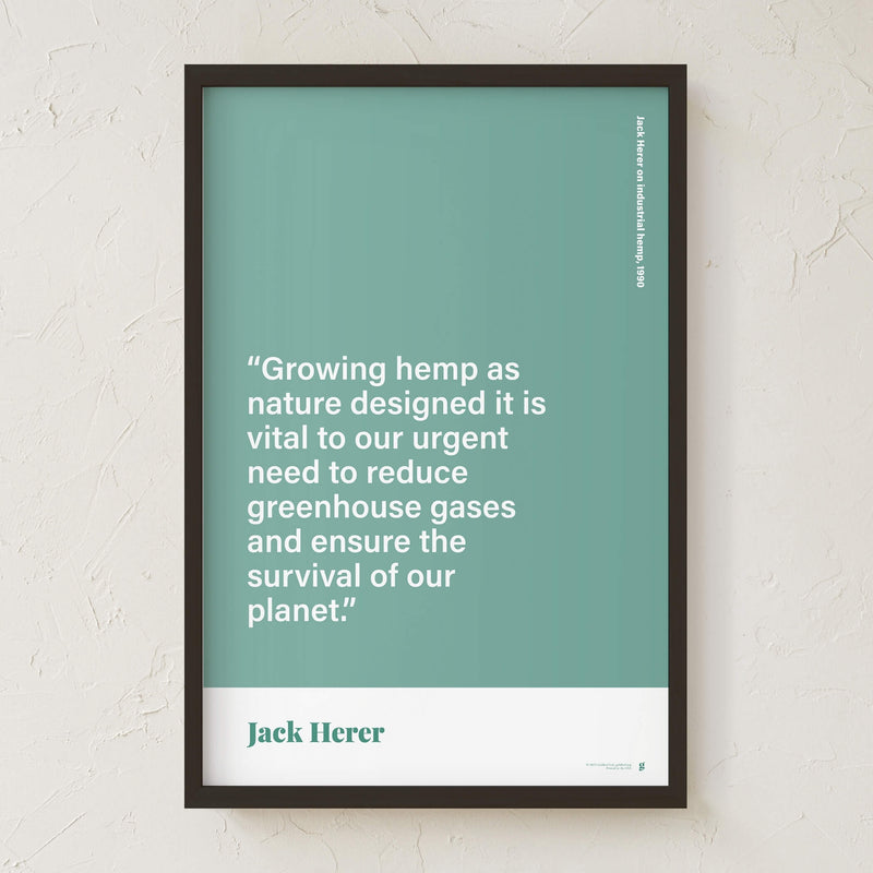 GoldLeaf Jack Herer Quote Print Best Sales Price - Art Prints