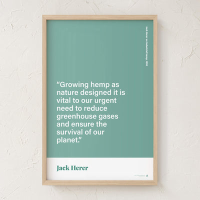 GoldLeaf Jack Herer Quote Print Best Sales Price - Art Prints