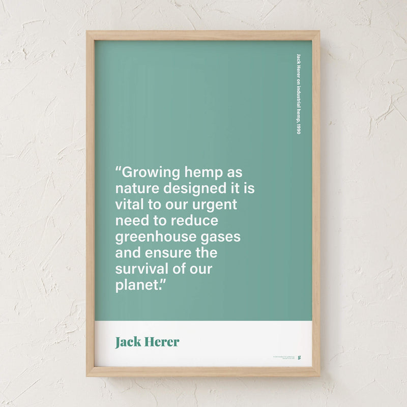 GoldLeaf Jack Herer Quote Print Best Sales Price - Art Prints