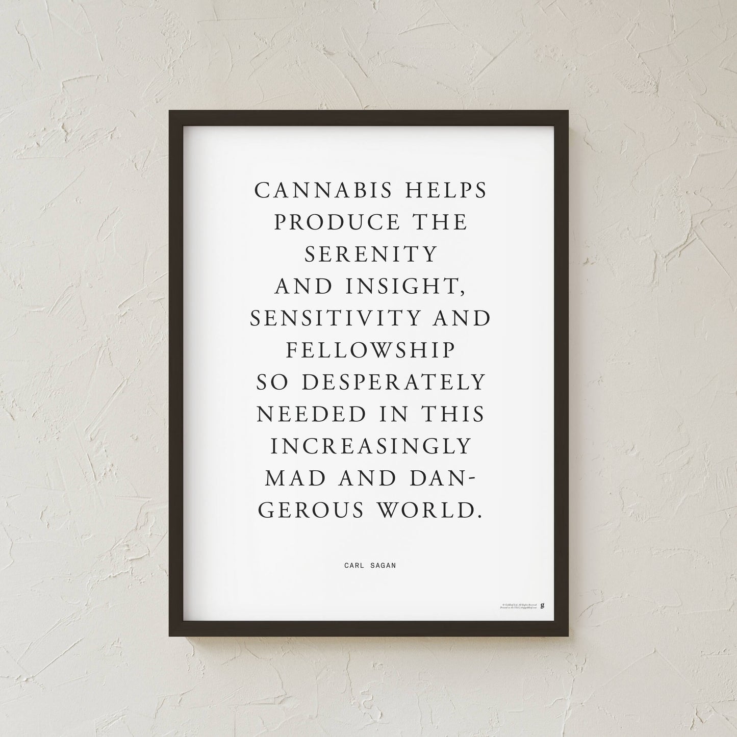 GoldLeaf Carl Sagan Quote Art Print Best Sales Price - Art Prints