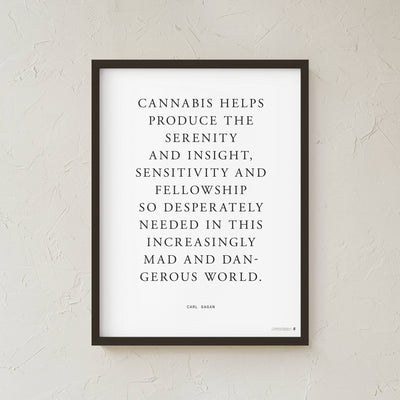 GoldLeaf Carl Sagan Quote Art Print Best Sales Price - Art Prints
