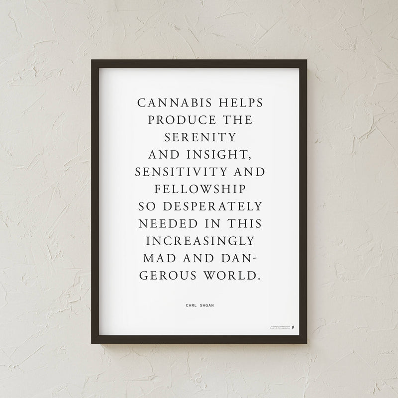 GoldLeaf Carl Sagan Quote Art Print Best Sales Price - Art Prints