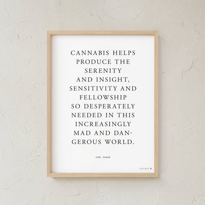 GoldLeaf Carl Sagan Quote Art Print Best Sales Price - Art Prints