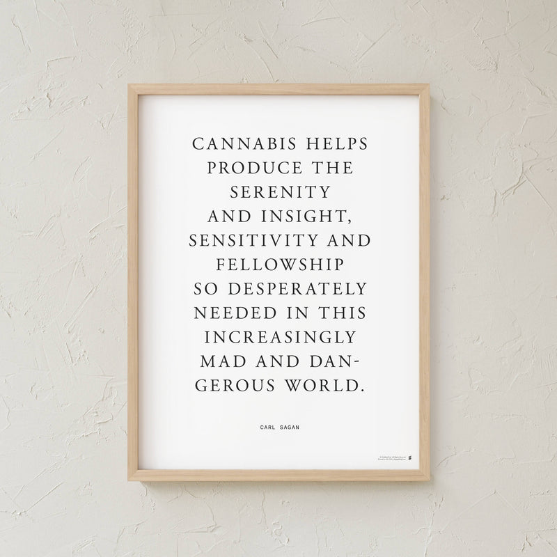GoldLeaf Carl Sagan Quote Art Print Best Sales Price - Art Prints
