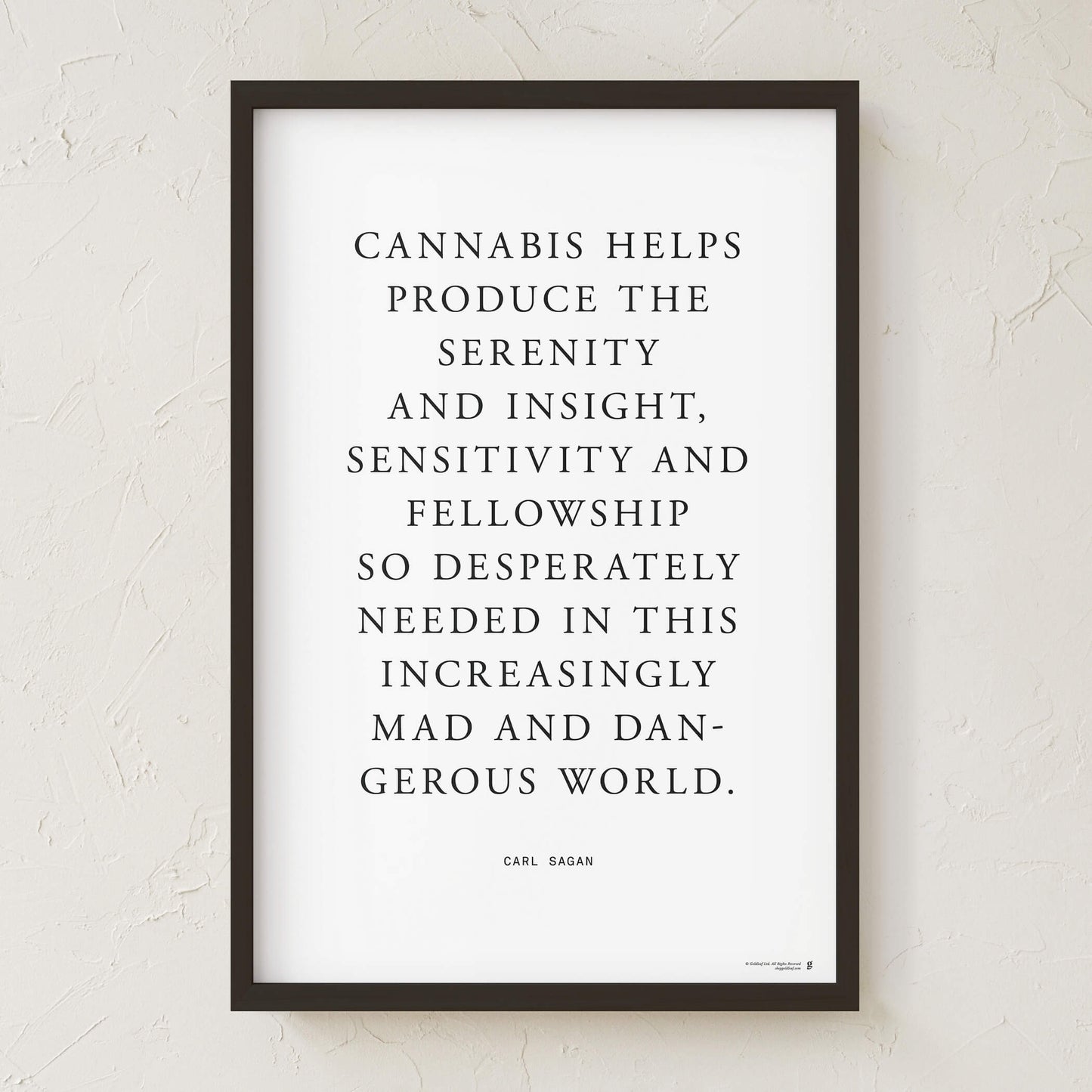 GoldLeaf Carl Sagan Quote Art Print Best Sales Price - Art Prints