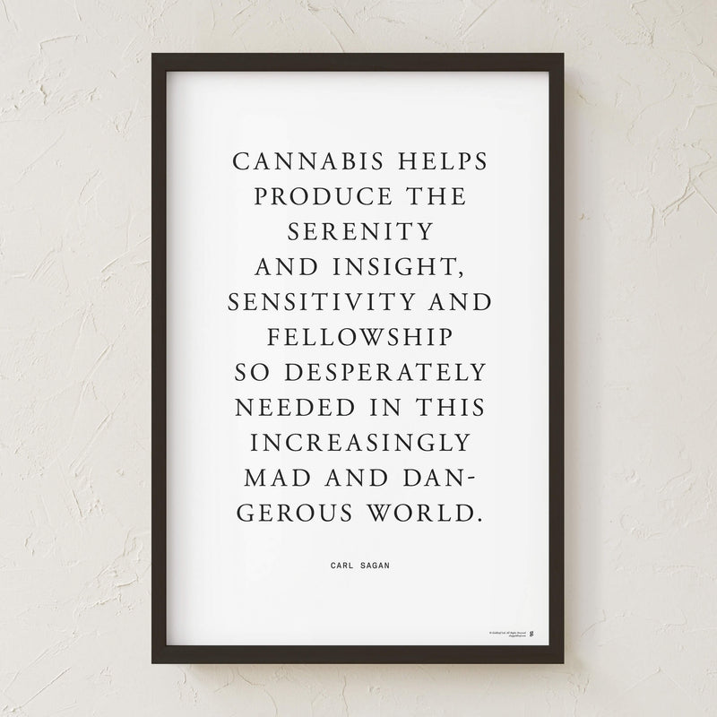 GoldLeaf Carl Sagan Quote Art Print Best Sales Price - Art Prints
