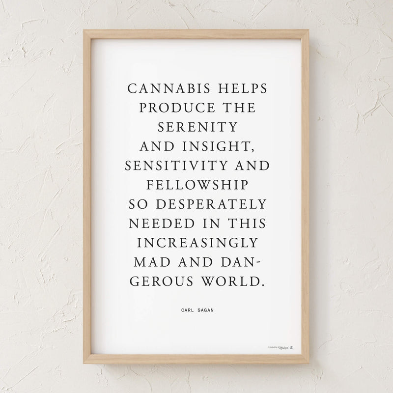 GoldLeaf Carl Sagan Quote Art Print Best Sales Price - Art Prints