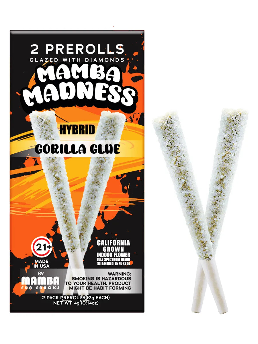 Gorilla Glue Mamba Madness Diamond Infused Pre-Roll 2ct 4G