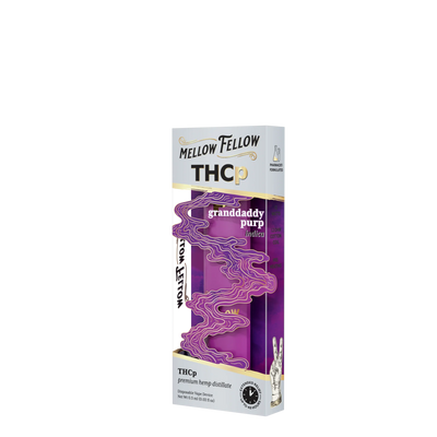 Mellow Fellow THCp 0.5g Disposable Vape - Granddaddy Purp (Indica) Best Sales Price - Vape Pens