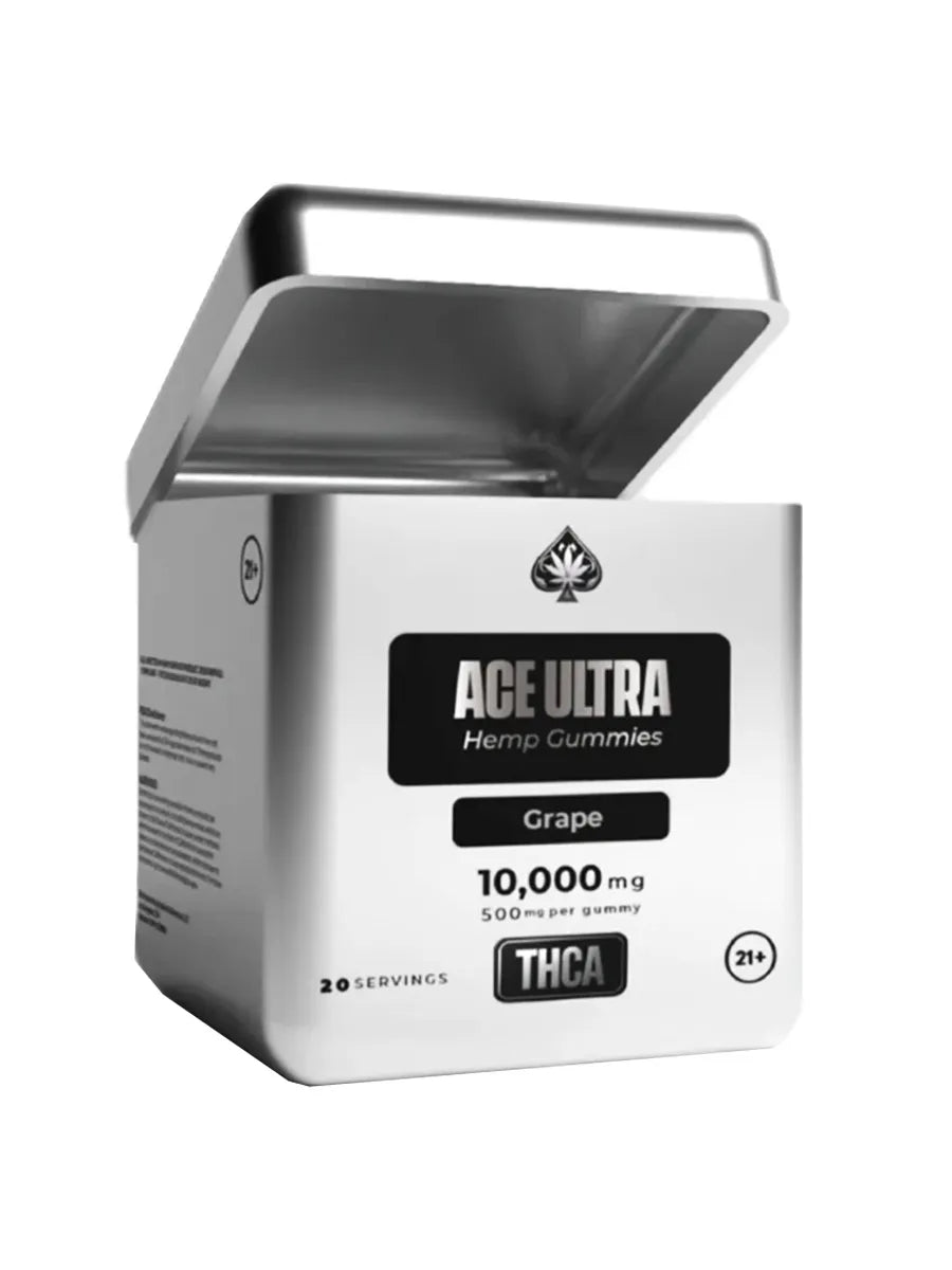 Grape Ace Ultra THCA Gummies 20ct 500mg