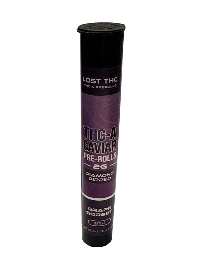 Grape Sorbet Lost THC THC-A Caviar Diamond Dipped Pre-Roll 2G