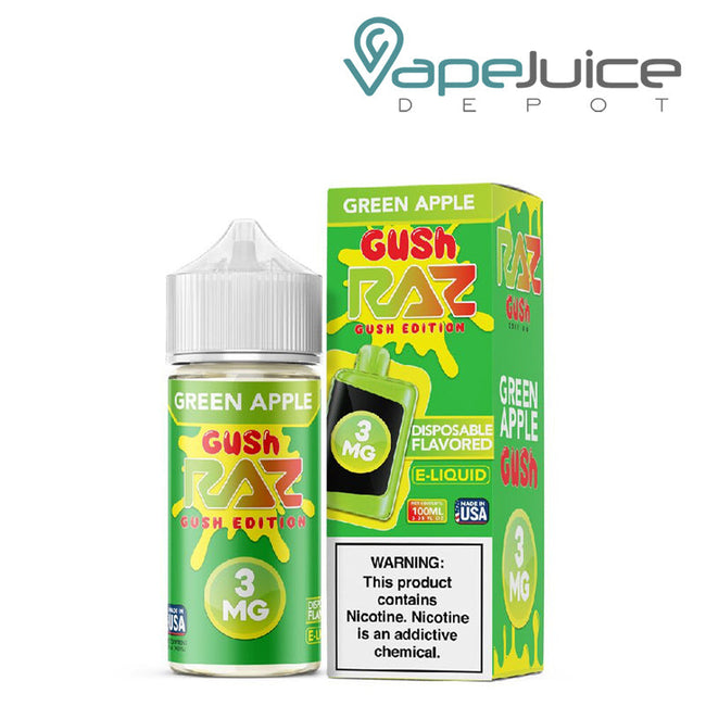 Green Apple Gush Pod Juice x Raz 100ml