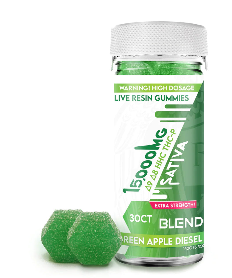 Blend Live Resin Delta 9 + THCP Blend Gummies 2500mg - 15000mg Best Sales Price - Gummies