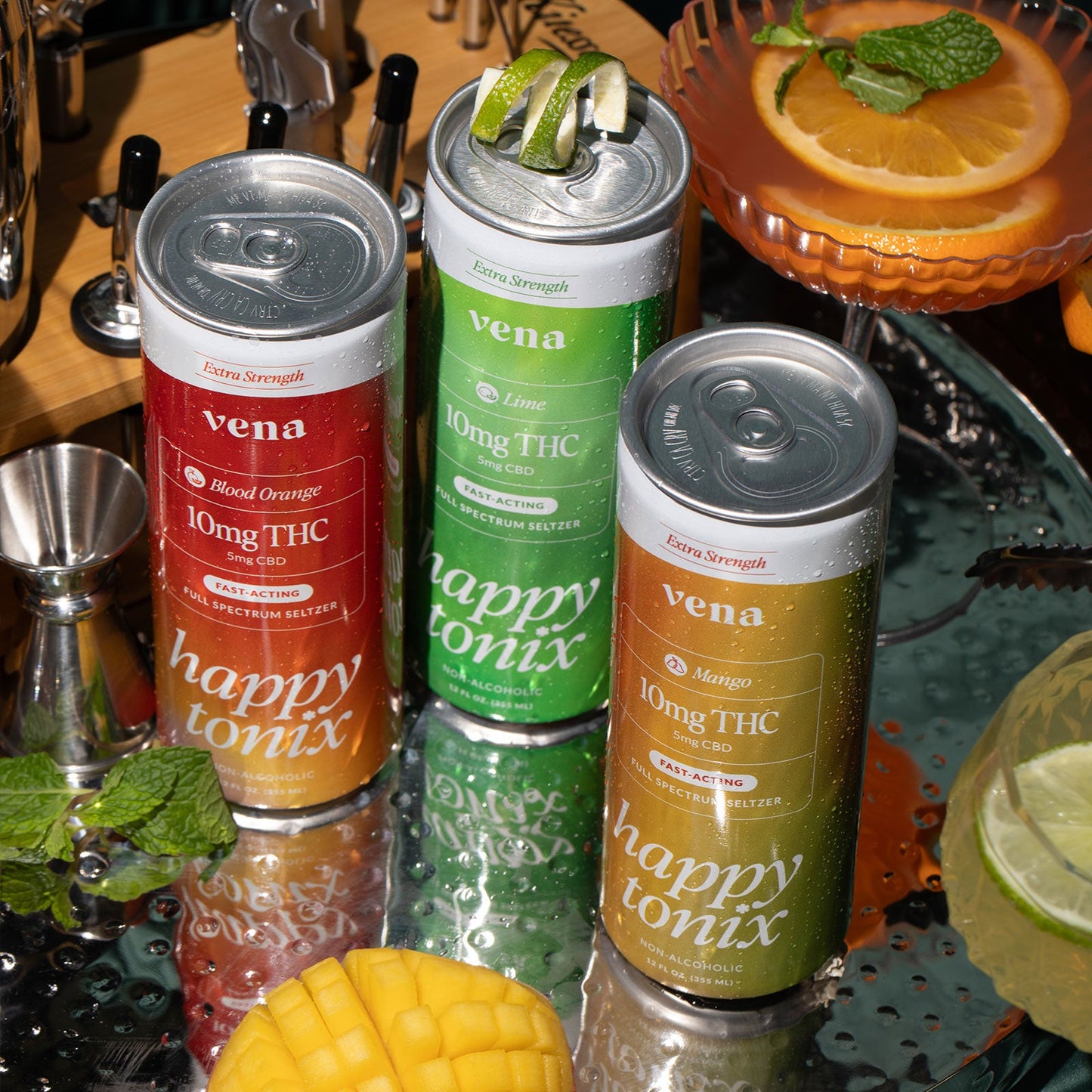 Happy Tonix 10mg THC Seltzers | Mango