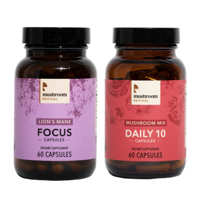 Mushroom Revival Focused & Healthy Mushroom Capsules Best Sales Price - Edibles