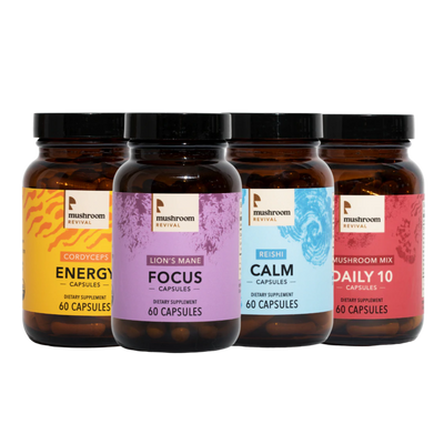 Mushroom Revival Mushroom Capsules Starter Kit Best Sales Price - Edibles