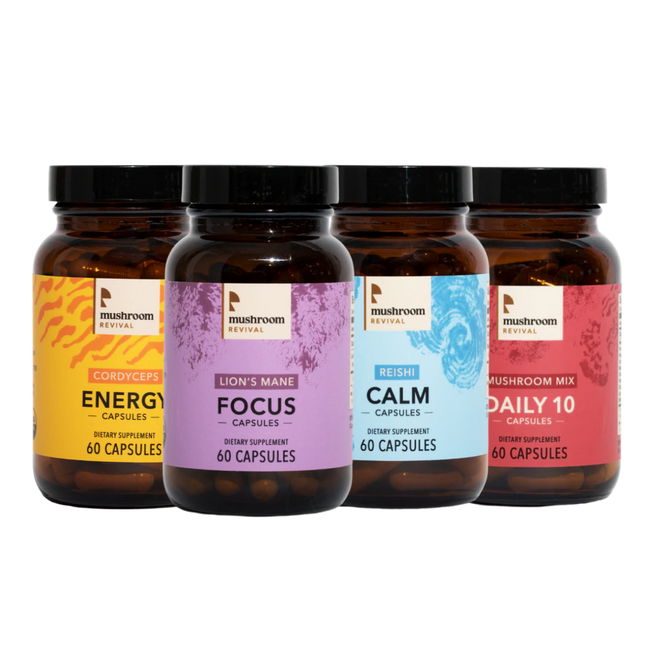 Mushroom Revival Mushroom Capsules Starter Kit Best Sales Price - Edibles