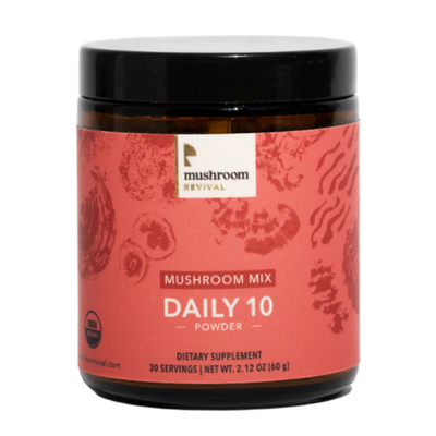 Mushroom Revival Daily 10 Mushroom Blend Powder Best Sales Price - Edibles