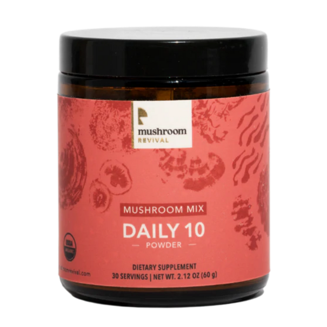 Mushroom Revival Daily 10 Mushroom Blend Powder Best Sales Price - Edibles