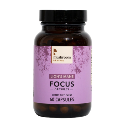 Mushroom Revival Focus Lion's Mane Capsules Best Sales Price - Edibles