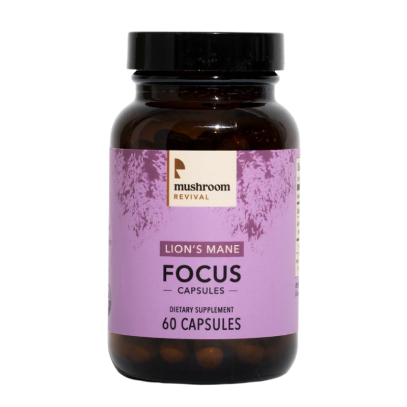 Mushroom Revival Focus Lion's Mane Capsules Best Sales Price - Edibles