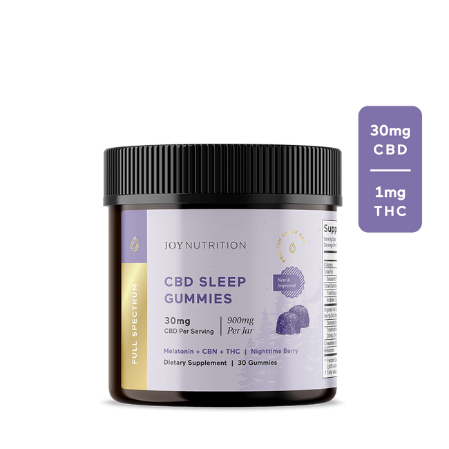 Joy Organics CBD Sleep Gummies (30mg CBD + 3mg CBN)