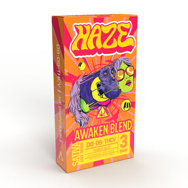 Haze Awaken Blend Live Resin Disposable Vape Mango Haze 3 grams
